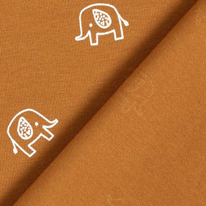 Bomullsjersey baby-elefant – brons,  image number 4