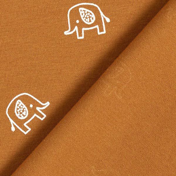 Bomullsjersey baby-elefant – brons,  image number 4
