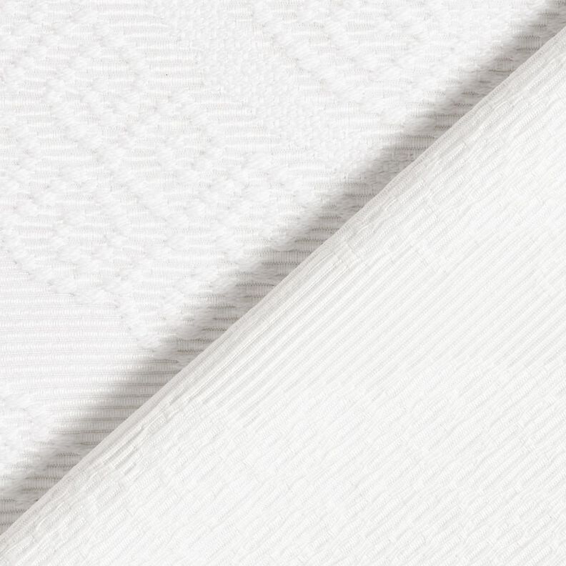 Dekorationstyg Jacquard dekorativa romber 275 cm – vit, image number 4