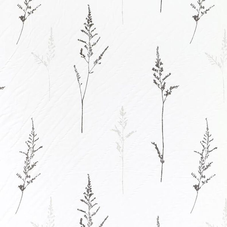 Gardintyg Voile fint gräs 295 cm – vit/svart,  image number 1