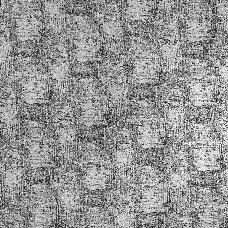Stickat tyg metalliskt tryck abstrakt – silvermetallic/svart, image number 1