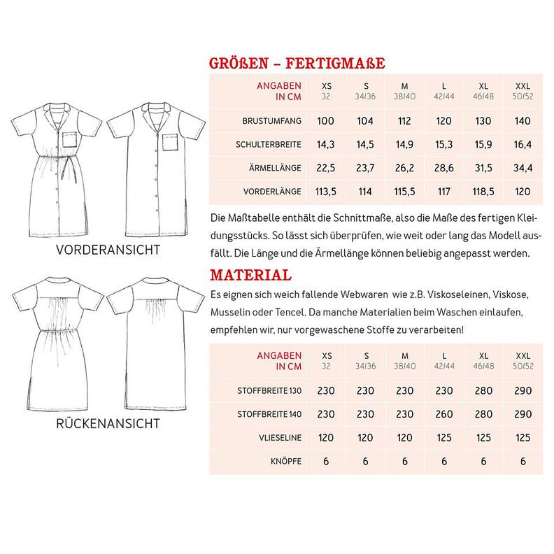 FRAU ISLA Skjortklänning med lapelkrage | Studio Schnittreif | XS-XXL,  image number 8