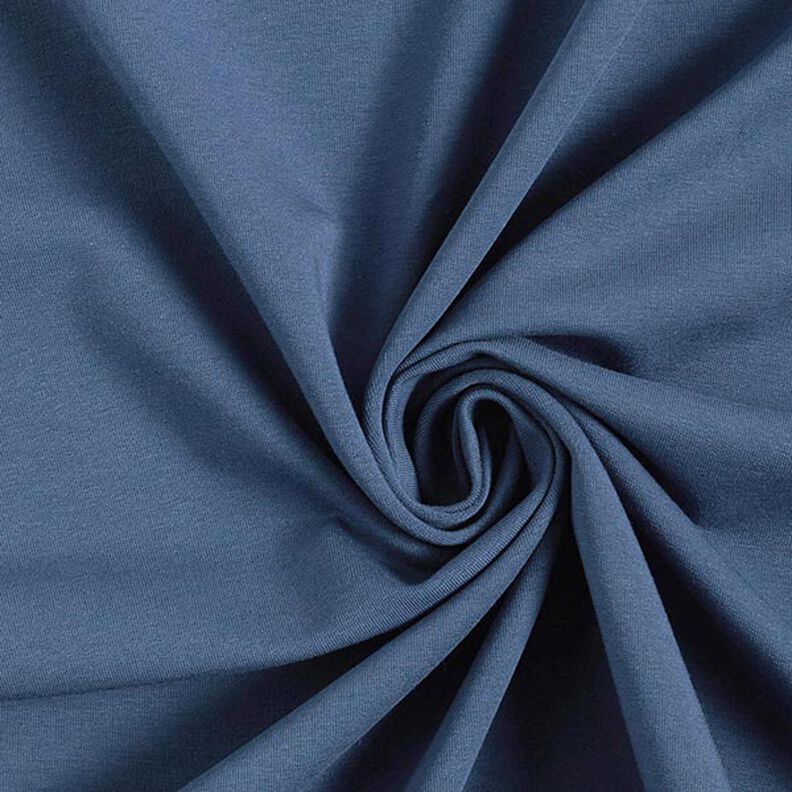 Lätt french terry enfärgad – jeansblå,  image number 1