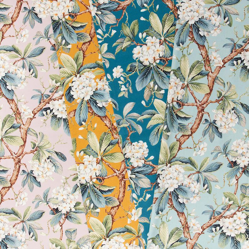 Dekorationstyg Canvas blommande träd – ljus gammelrosa,  image number 5