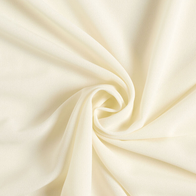 Crêpe Georgette – kräm,  image number 1