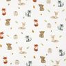 Muslin/Dubbel-krinkelväv skogsdjur Digitaltryck | Poppy Fabrics – vit/terracotta,  thumbnail number 1