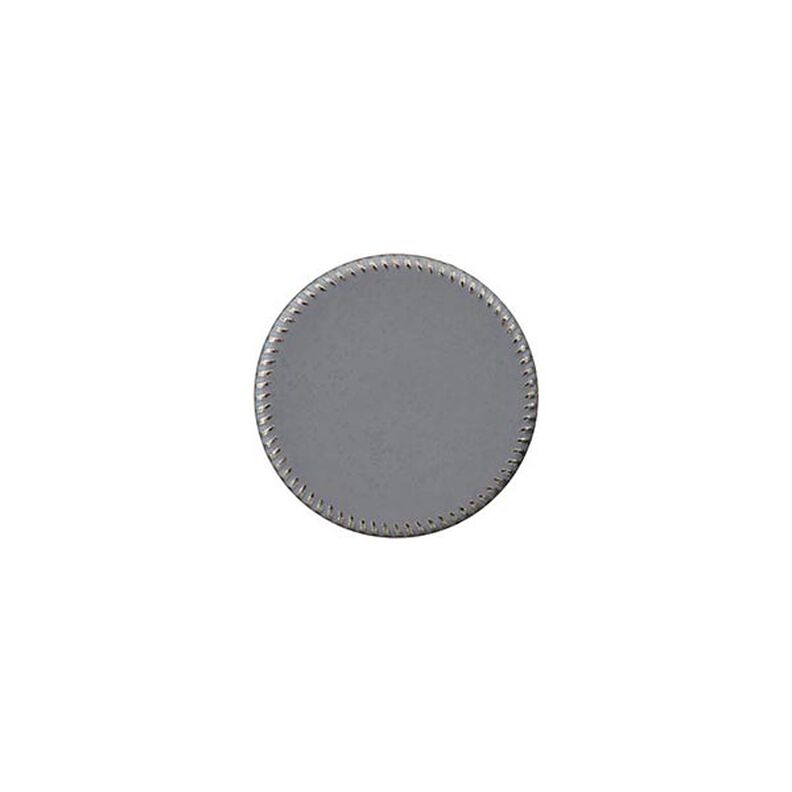 Metall-polyesterknapp med ögla [ 15 mm ] – grått,  image number 1