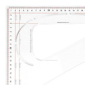 Skräddarvinkel 23 x 60 cm – transparent | Prym, 