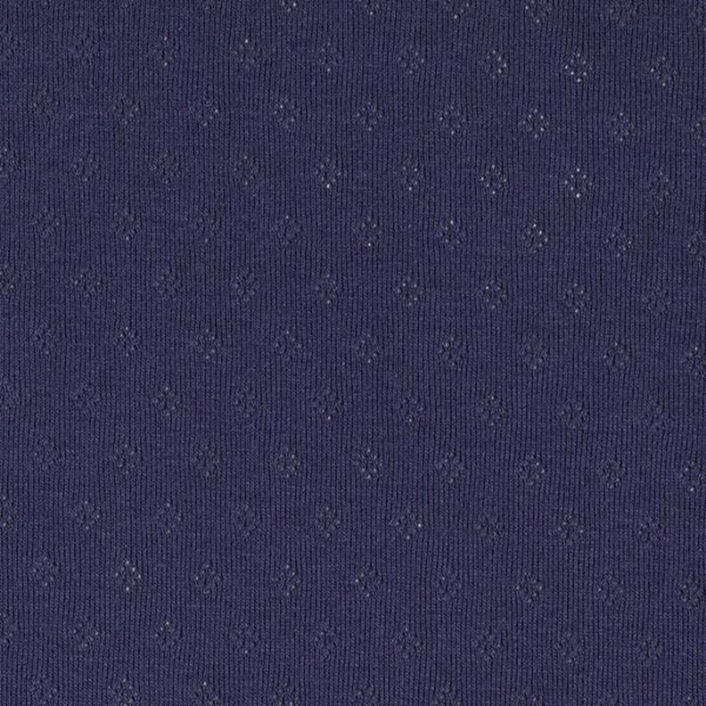 Finstickad jersey med hålmönster – marinblått,  image number 3