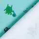 Bomullsjersey Babymonster | PETIT CITRON – ljus turkos,  thumbnail number 4