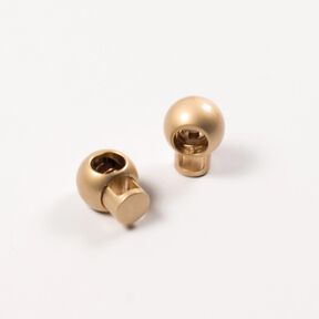 Snörstopp kula [2 st.] – guldmetallic, 
