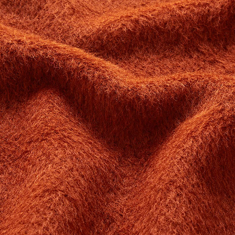 Fluffigt stickat kapptyg enfärgat – brons, image number 2