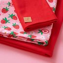 tygpaket jersey söta jordgubbar | PETIT CITRON – rosa, 