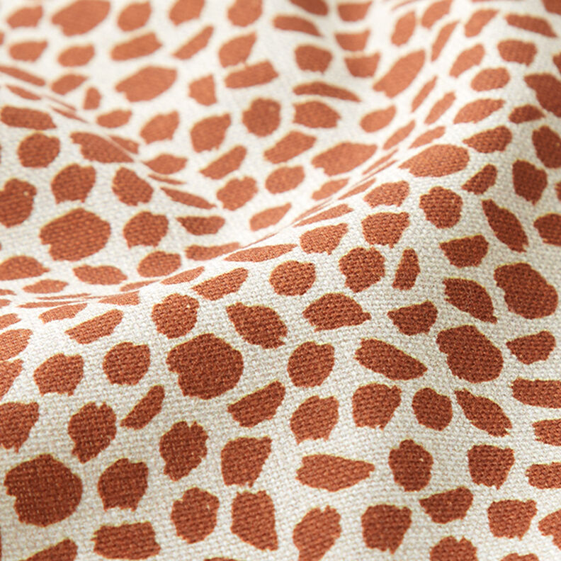 Dekorationstyg Halvpanama leopardmönster – brun/natur,  image number 2