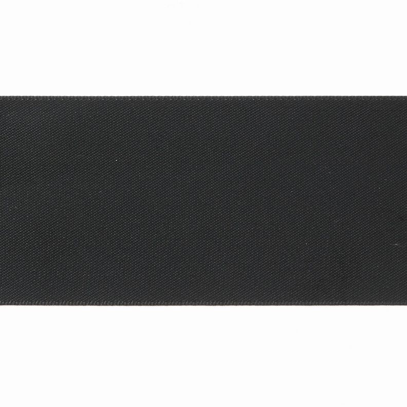 Satinband [50 mm] – svart,  image number 1