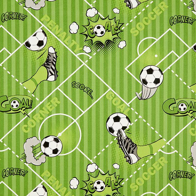 Dekorationstyg Halvpanama fotbollsmatch – grön,  image number 1