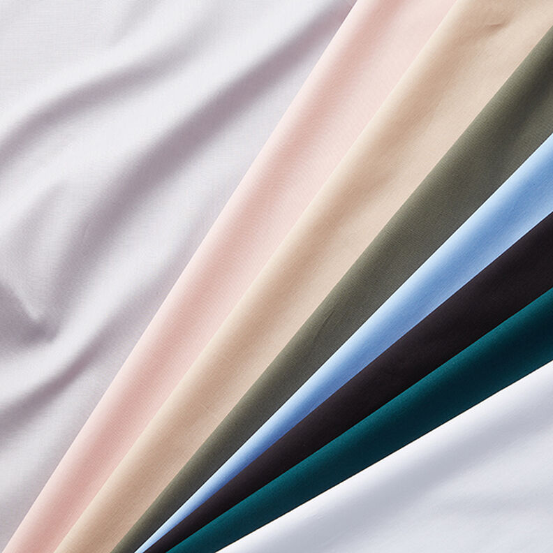 stretch poplin enfärgat – lysande blå,  image number 4
