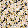 Viskostyg Uttrycksfulla blommor – svart,  thumbnail number 1