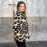 sherpa teddyplysch leopardmönster – mandel/svart,  thumbnail number 6