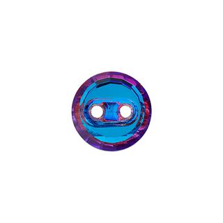 Polyesterknapp 2 hål [ 10 mm ] – babyblått/lila, 