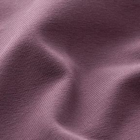 Bomullsjersey medium enfärgad – aubergine, 