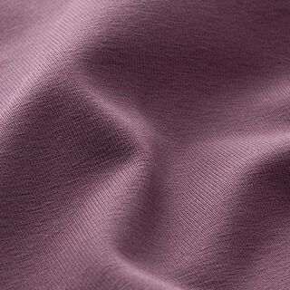 Bomullsjersey medium enfärgad – plommon, 