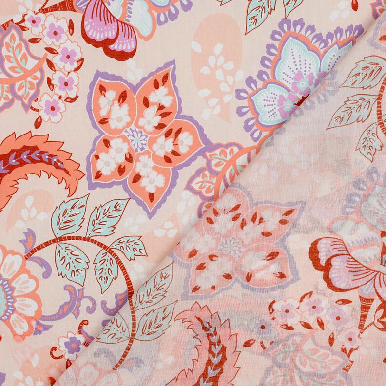Bomullsvoile Stella | Nerida Hansen – apricot/lavender,  image number 4
