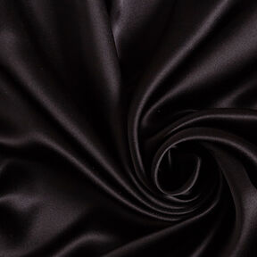 Sidensatin – svart, 
