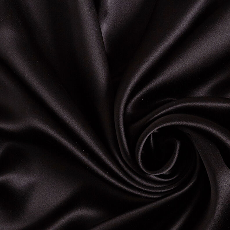 Sidensatin – svart,  image number 1