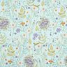 Bomullstyg Poplin vilda blommor – ljus mint/lavender,  thumbnail number 1