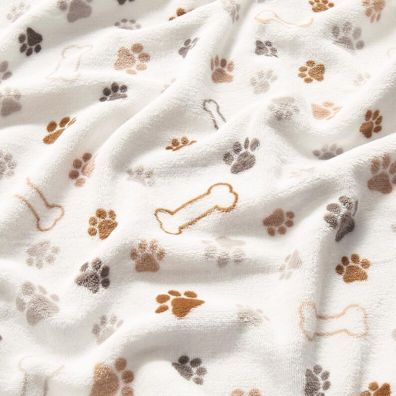 Mysfleece tassar och ben – elfenbensvit/mörk gråbrun, image number 2