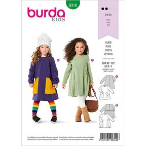 Klänning, Burda 9310 | 92-122, 