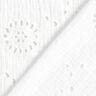 Muslin/Dubbel-krinkelväv Engelskt broderi Blommor – vit,  thumbnail number 4