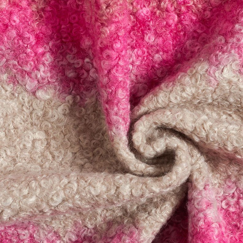 Rocktyg Stickad Bouclé färggradient – cashew/pink,  image number 3