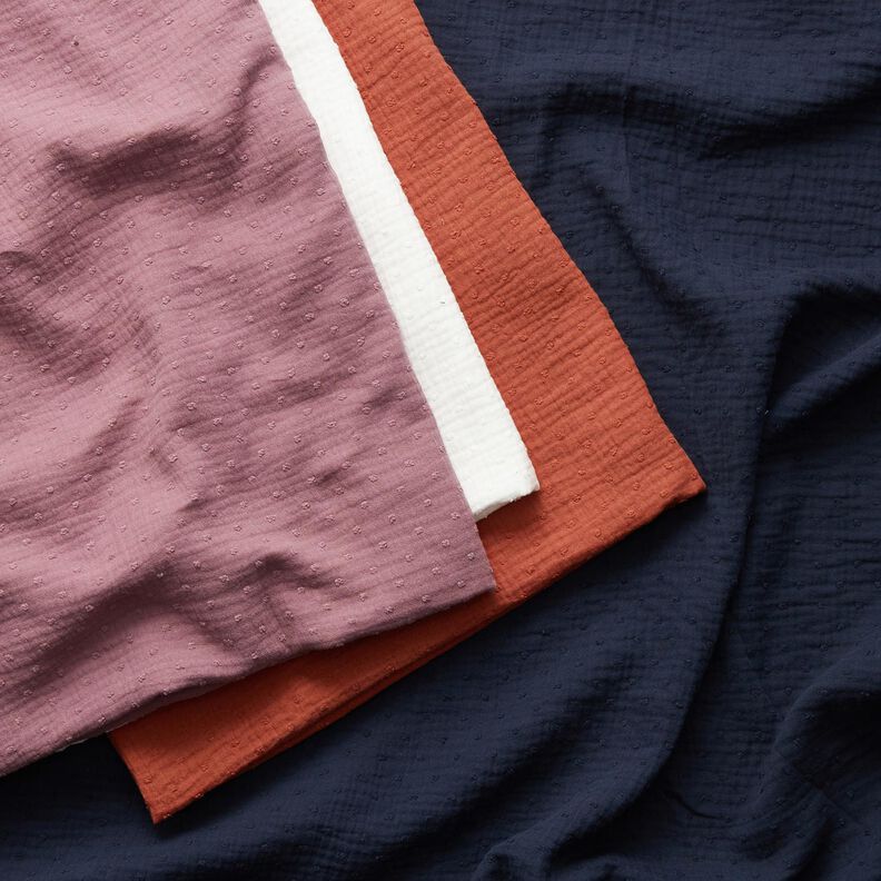 Muslin/Dubbel-krinkelväv dobby – mint,  image number 7