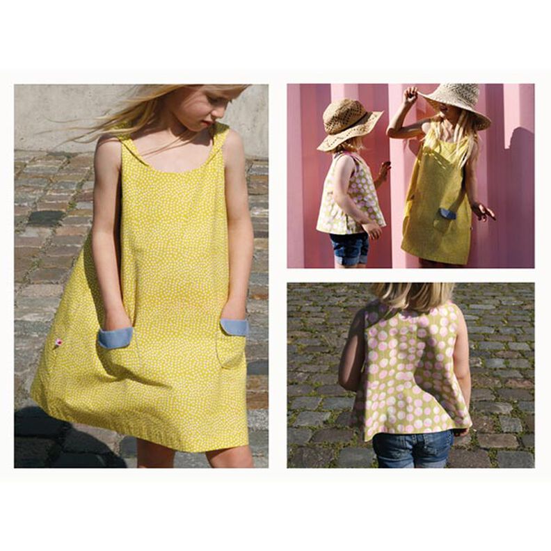 ROSA - klänning och topp med vridna axelband och fickor, Studio Schnittreif  | 74 - 140,  image number 2