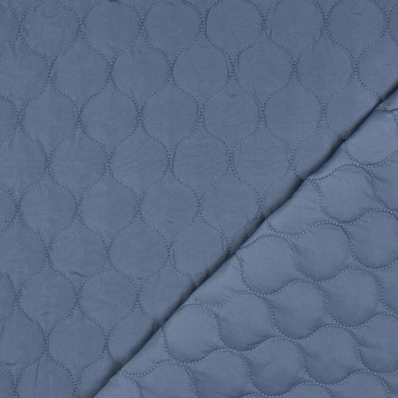 Quiltat tyg cirkelm&ouml;nster | Poppy Fabrics &ndash; jeansbl&aring;,  image number 4