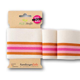 GOTS Ekologiska stickade muddar CUFF ME COLLEGE [140 cm | 7,5 cm] | Albstoffe | Hamburger Liebe, 