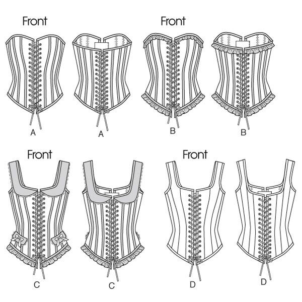 Korsett, Butterick 5662|32 - 40|40 - 46, image number 2
