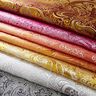 Jacquard för kläder Metallic paisley – lila/guld,  thumbnail number 7