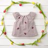 Muslin/Dubbel-krinkelväv Broderade blommor | Poppy Fabrics – ljus gammelrosa,  thumbnail number 7