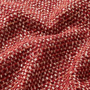 Stoppningstyg färgglad bouclé-look – bordeauxröd/kräm, 