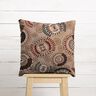 Dekorationstyg Jacquard Elegant mandala – mörk gråbrun/burgunder,  thumbnail number 6