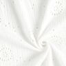 Muslin/Dubbel-krinkelväv Engelskt broderi Blommor – vit,  thumbnail number 3