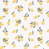 Bomullsjersey Stora citroner – elfenbensvit/guld,  thumbnail number 1