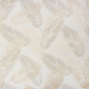 Mörkläggningstyg Palmblad Metallic – beige/guld, 