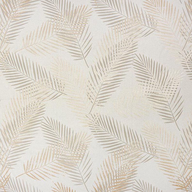 Mörkläggningstyg Palmblad Metallic – beige/guld,  image number 1