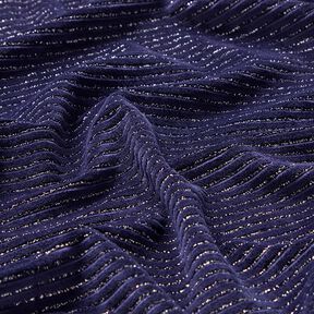 Plyschtyg glitterränder – marinblått/silvermetallic, 