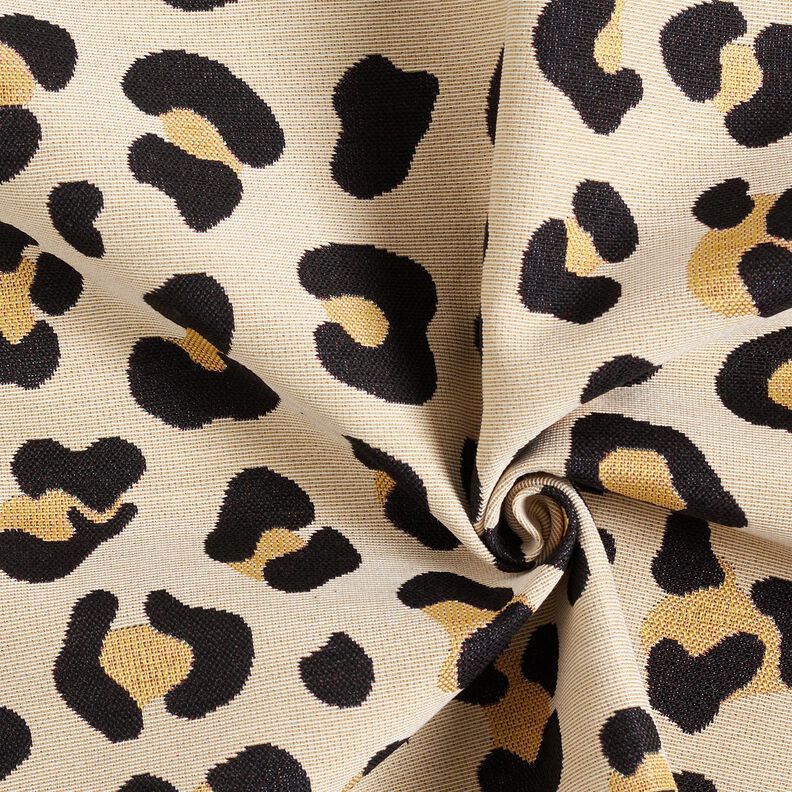 Dekorationstyg Gobeläng Leopard – ljusbeige/svart, image number 3