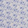 Muslin/Dubbel-krinkelväv Blå blommor – vit/lysande blå,  thumbnail number 1